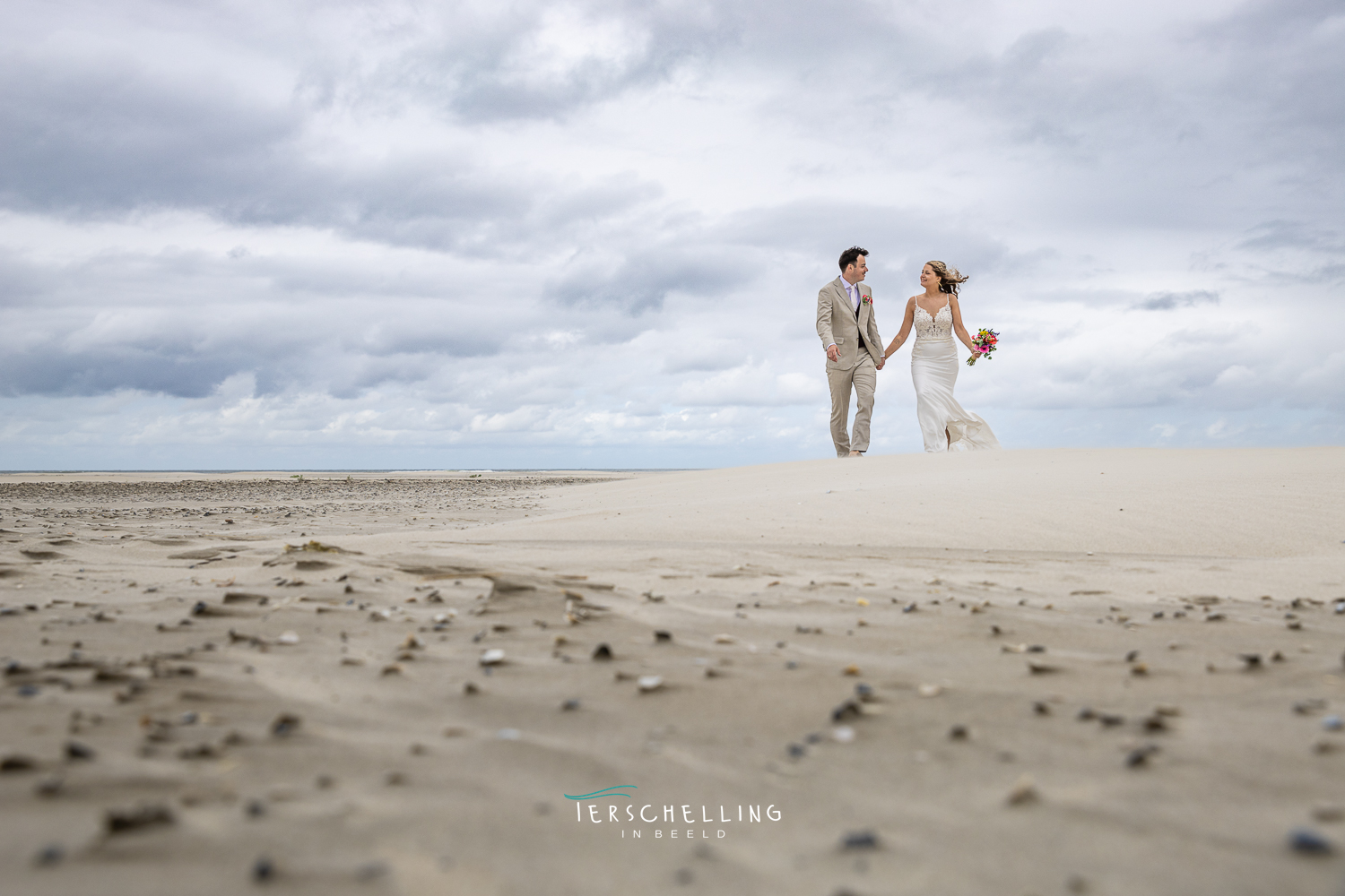 Trouwen bij de Zandzeebar op Terschelling, de fotoshoot