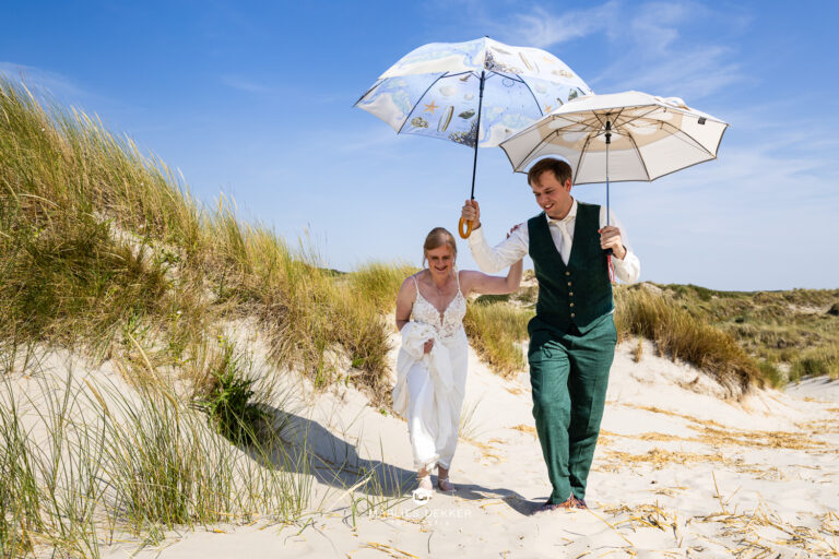 Trouwfotografie Terschelling – trouwen op het strand van Terschelling